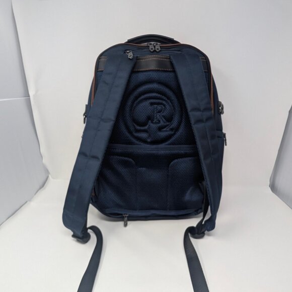 Robert Graham Cache Logo Bag Recycled Polyester Backpack Navy - New - Picture 4 of 16